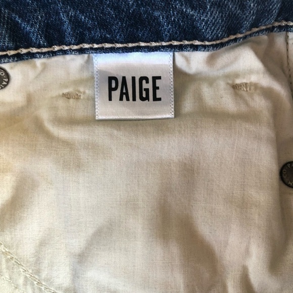 PAIGE  Distressed Frayed Hem Mini Skirt Size 28/6 - Picture 11 of 11